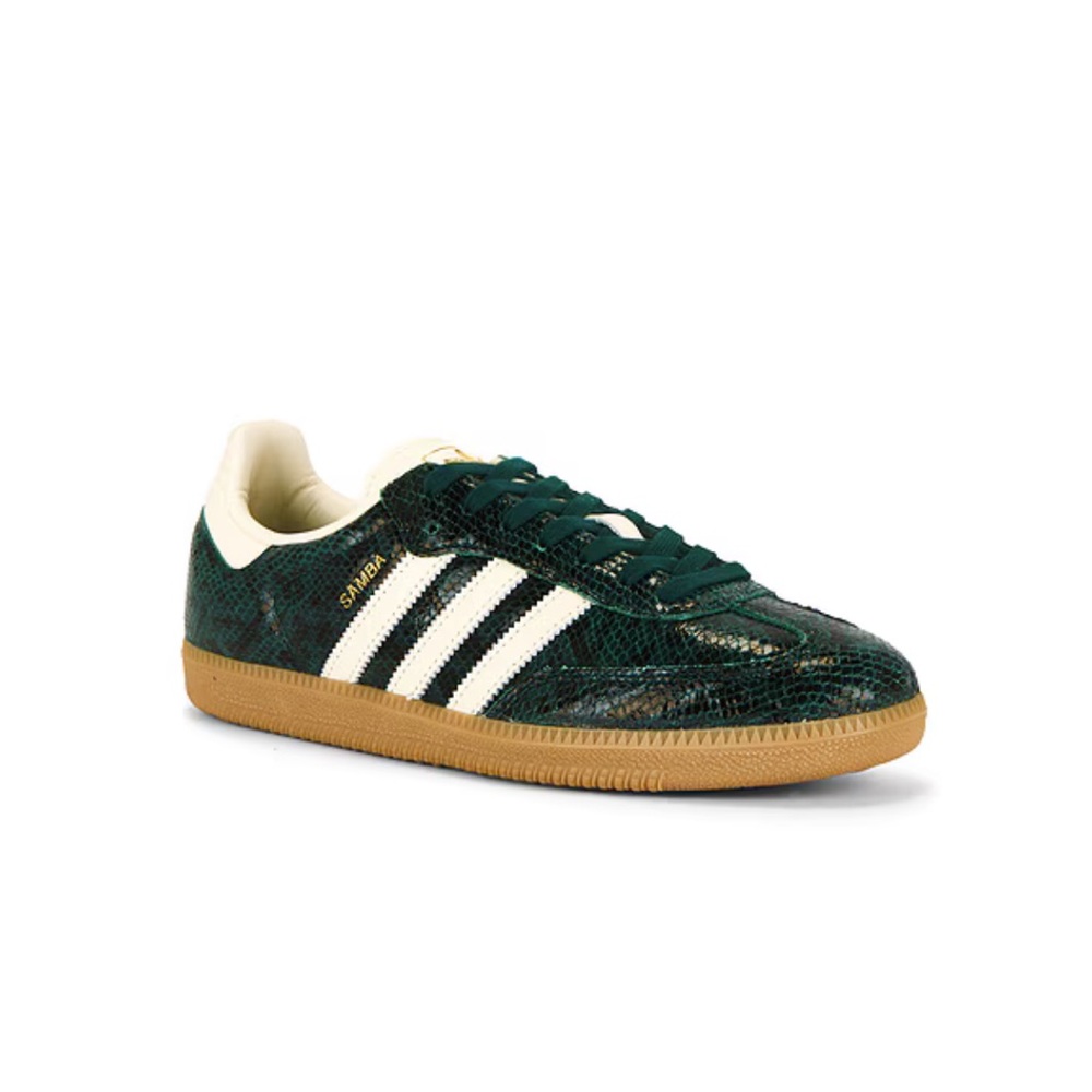 Adidas Emerald Snakeskin Sneakers